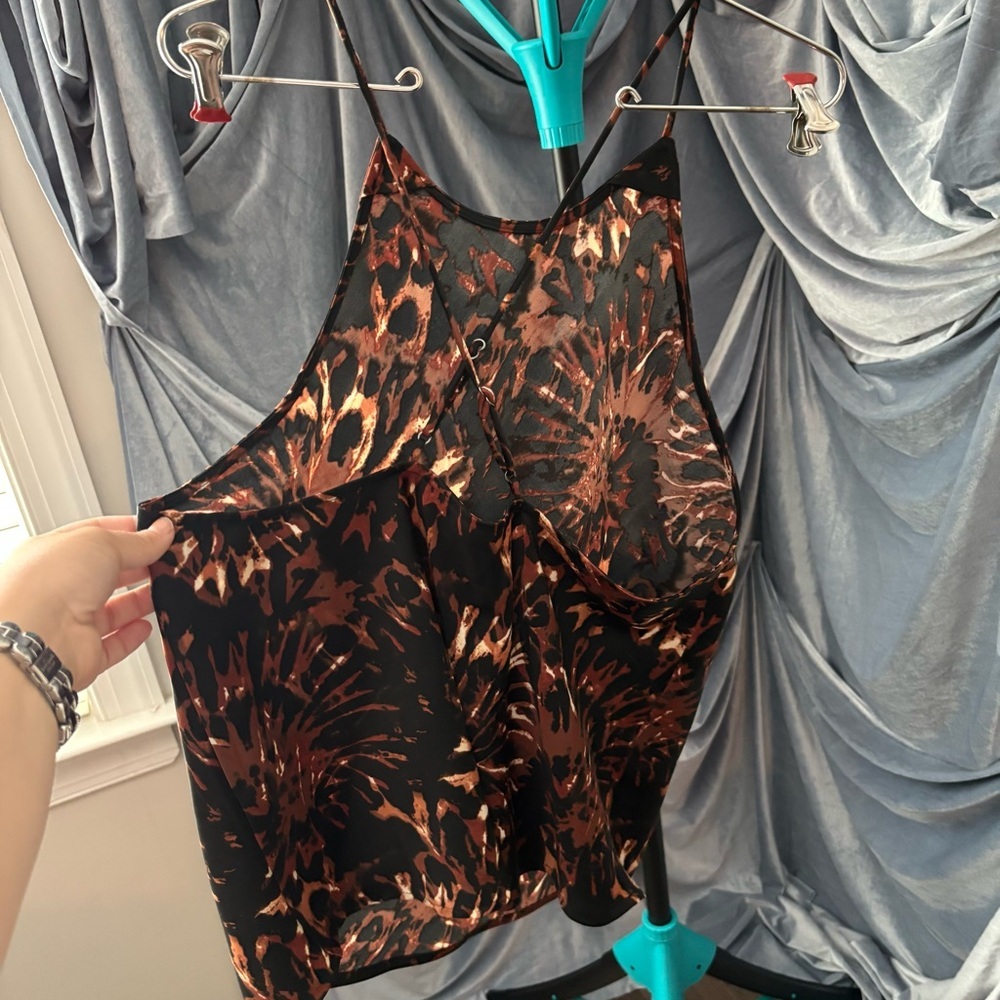 Banana Republic silk high neck top size large - Picture 3 of 7